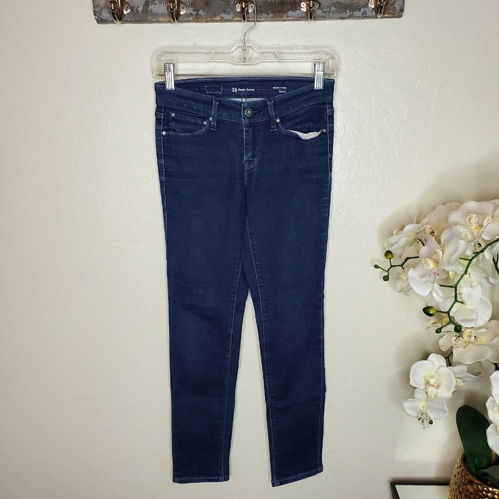 LEVIS Demi Curve Modern Rise Skinny Blue Jeans